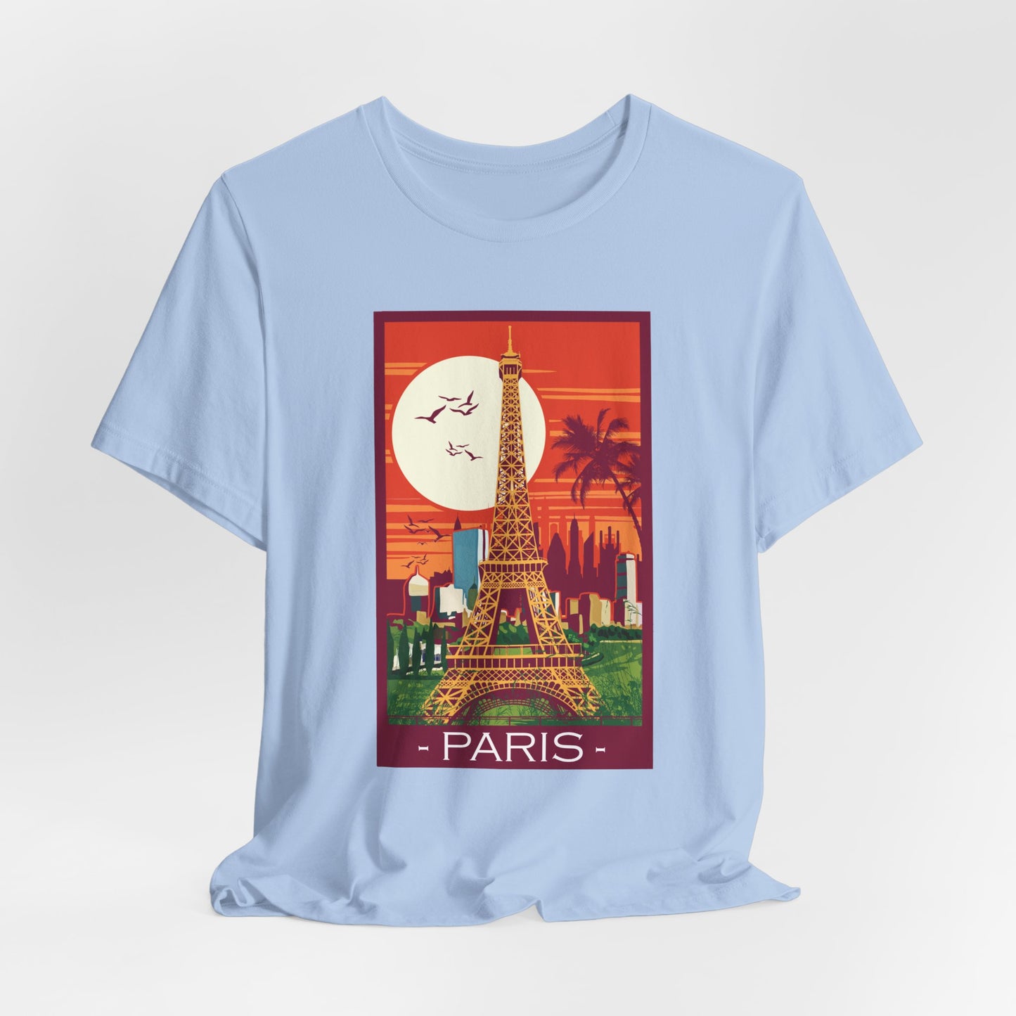 Retro Poster Paris Graphic Design Tee, Paris Shirt, Vintage Tees, Art Design T-Shirt, Graphic Tee, Retro Art Shirts