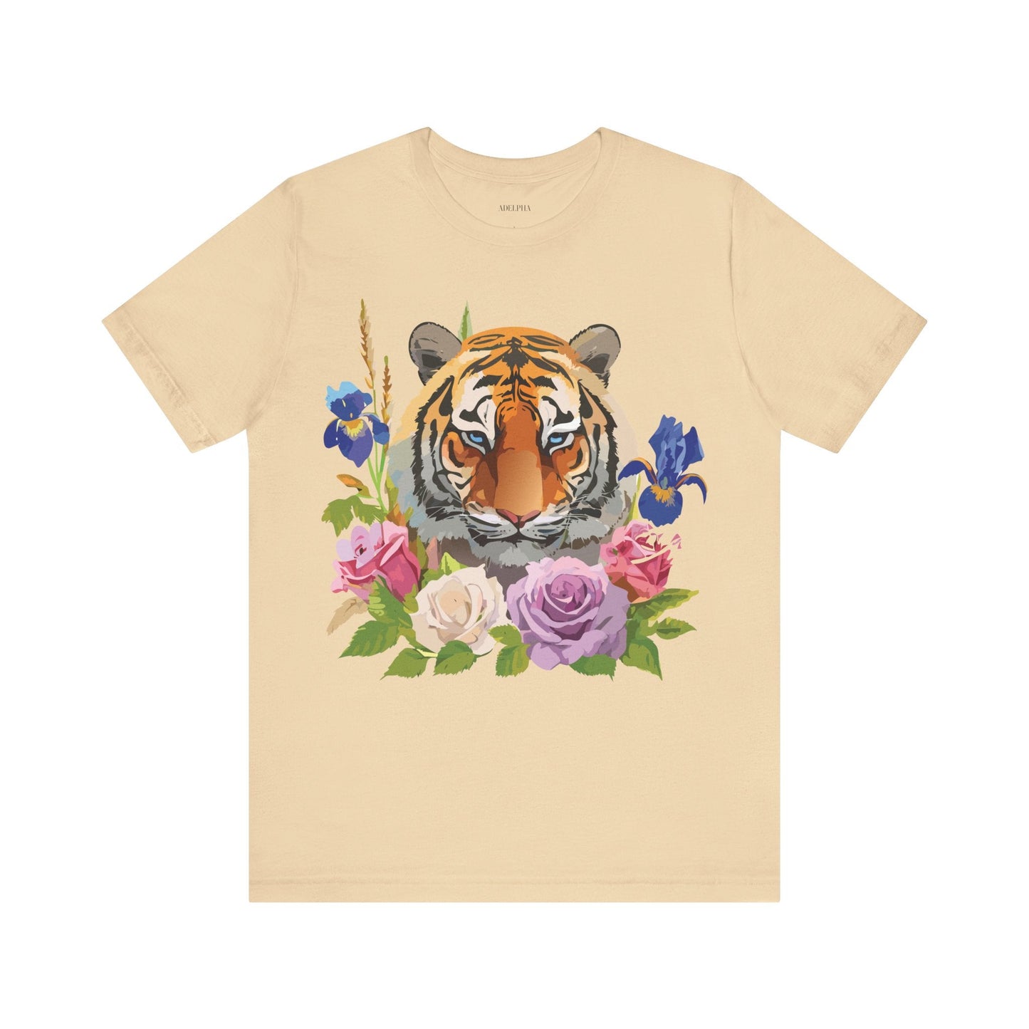 Tiger Graphic Unisex 100 Cotton Vintage Art with Animal Tee 9
