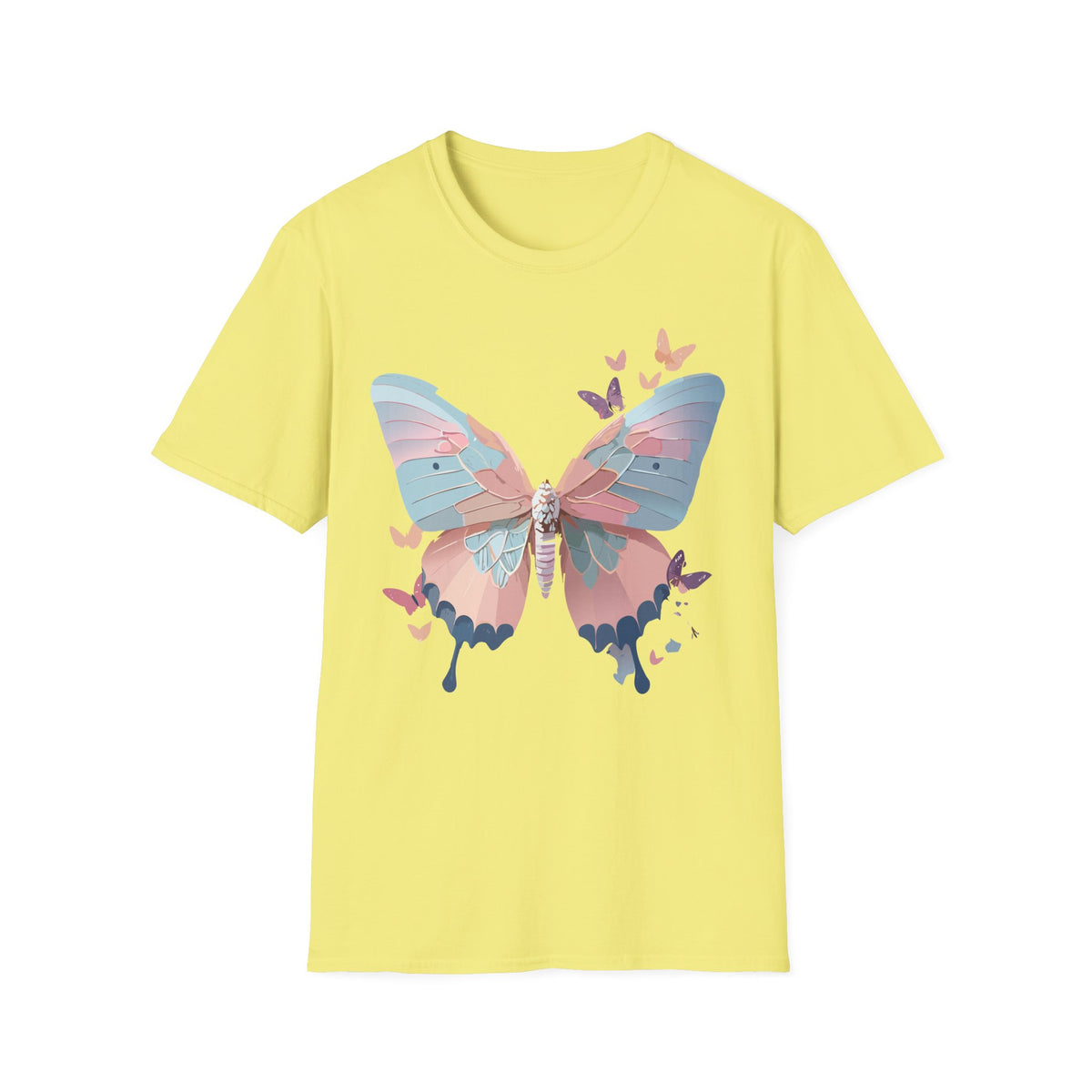 Watercolor Butterfly T-Shirt – Colorful Nature-Inspired Gift Graphic Tee Unisex 100 Cotton Gildan T-Shirt