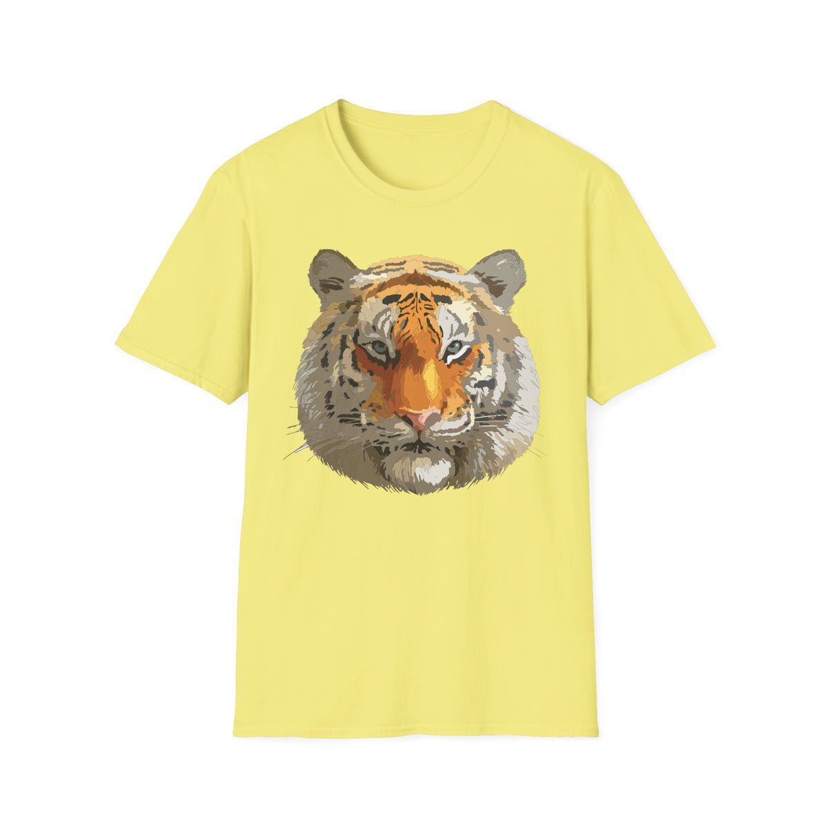 Tiger Face T-Shirt | Realistic Orange Bengal Illustration