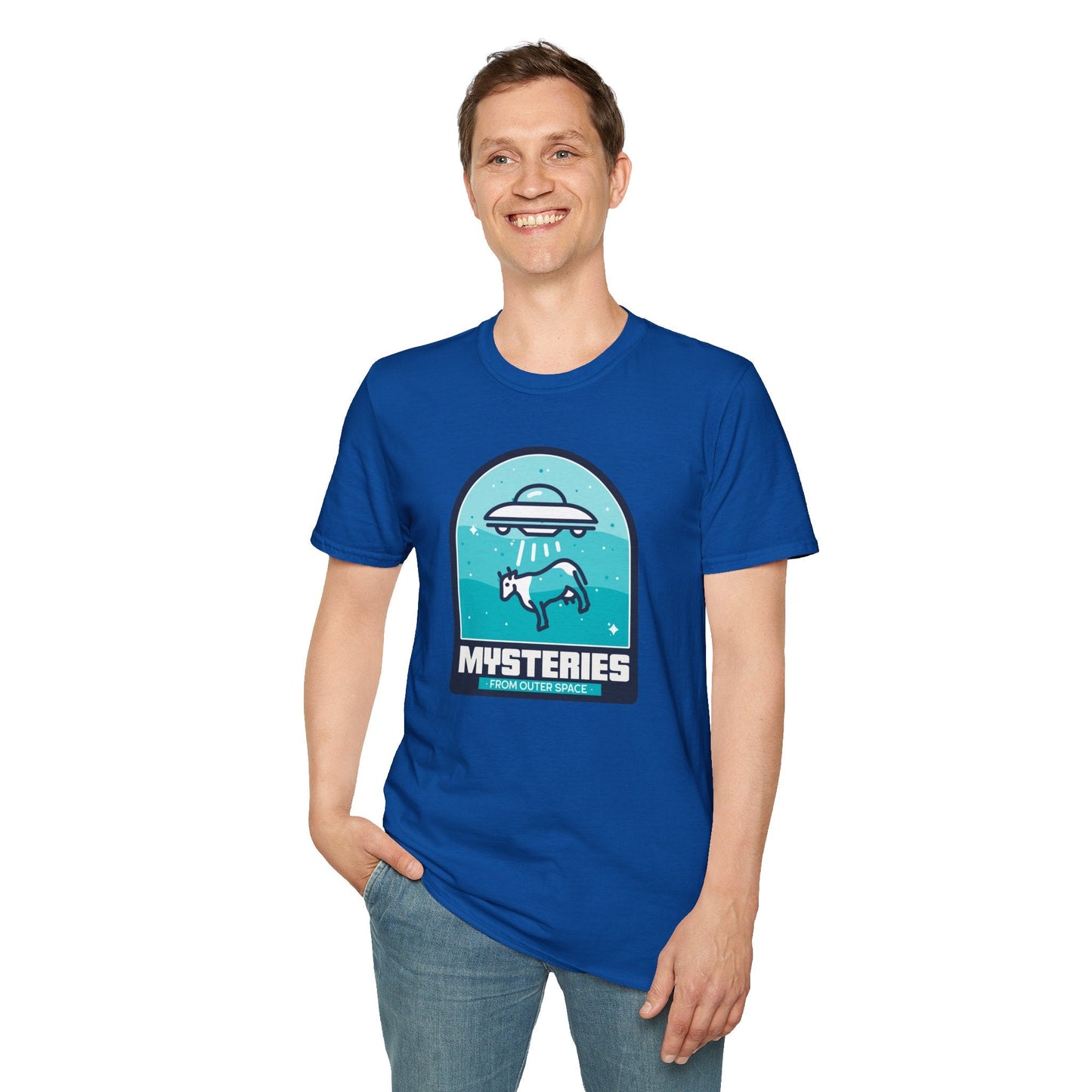 Mysteries UFO Abduction TShirt  Retro Alien Space Graphic Tee