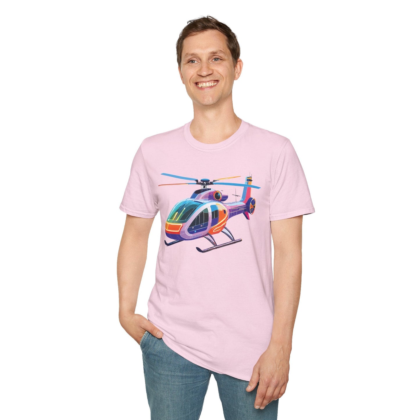 Chopper Helicopter Shirt Unisex T Shirt Softstyle 64000 100 Percent Ring Spun Cotton