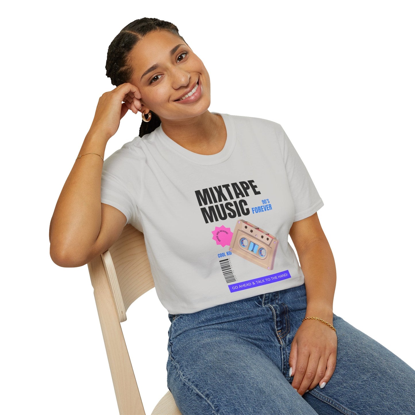 Mixtape Music Vintage Cassette T-Shirt Unisex Cotton Retro Audio Graphic Tee