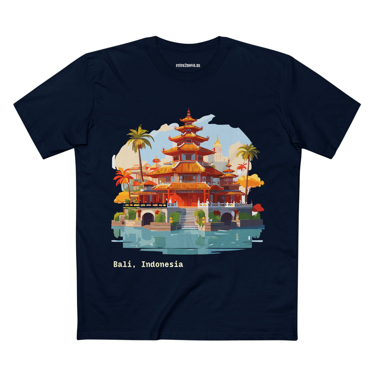 Bali Temple Illustration Tee | Indonesia Travel Shirt