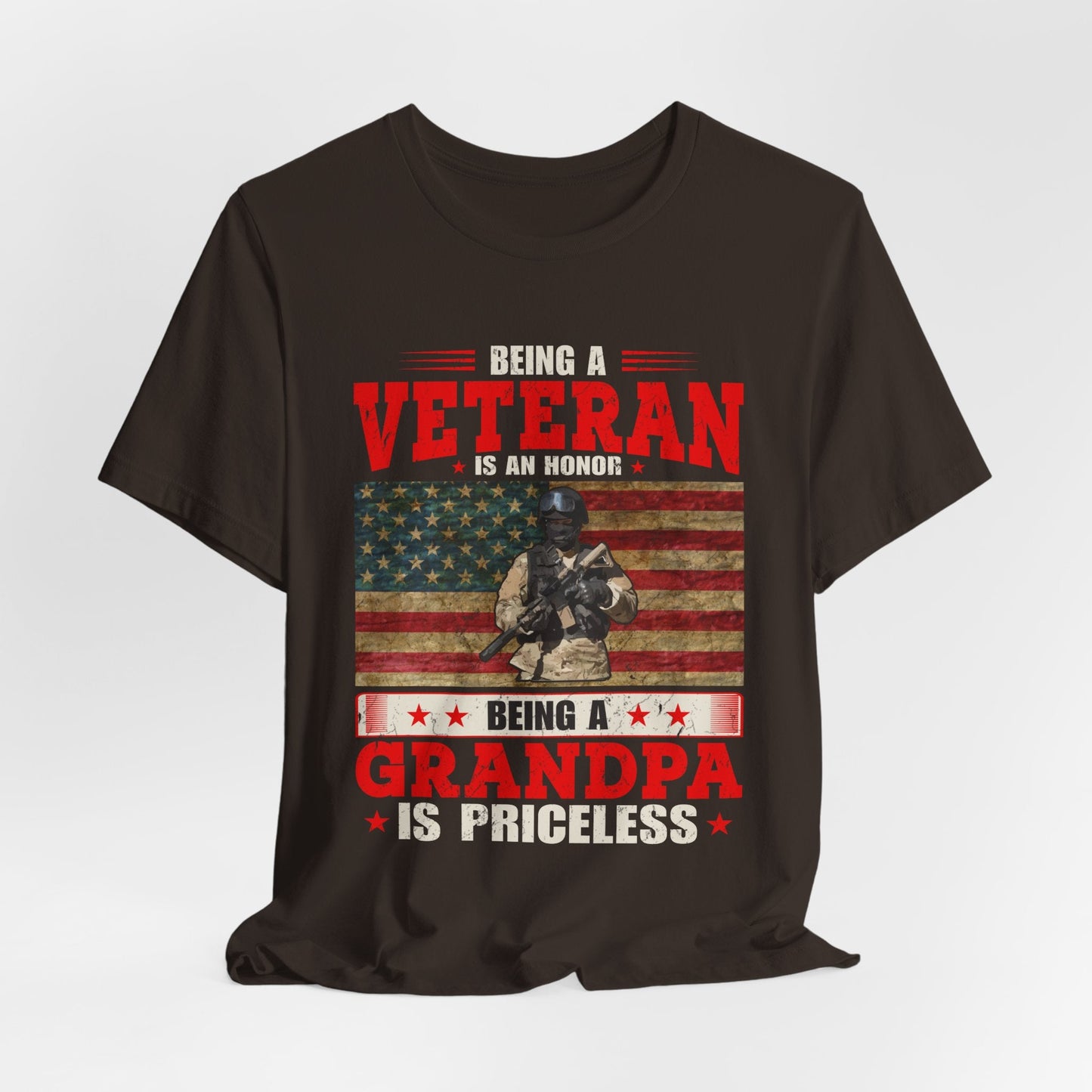 Army Veteran Patriotic Graphic Design Unisex Cotton T-Shirt v34
