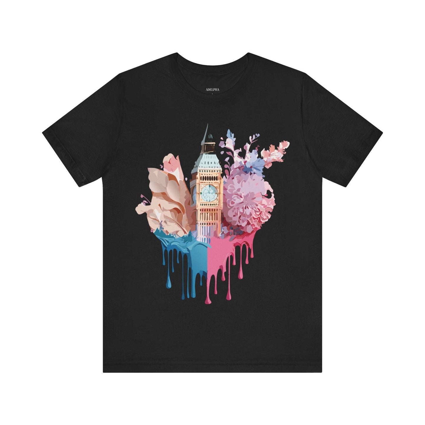Adelpha Unisex London Tour Graphic Tee With Vintage Inspired Artwork Short Sleeve