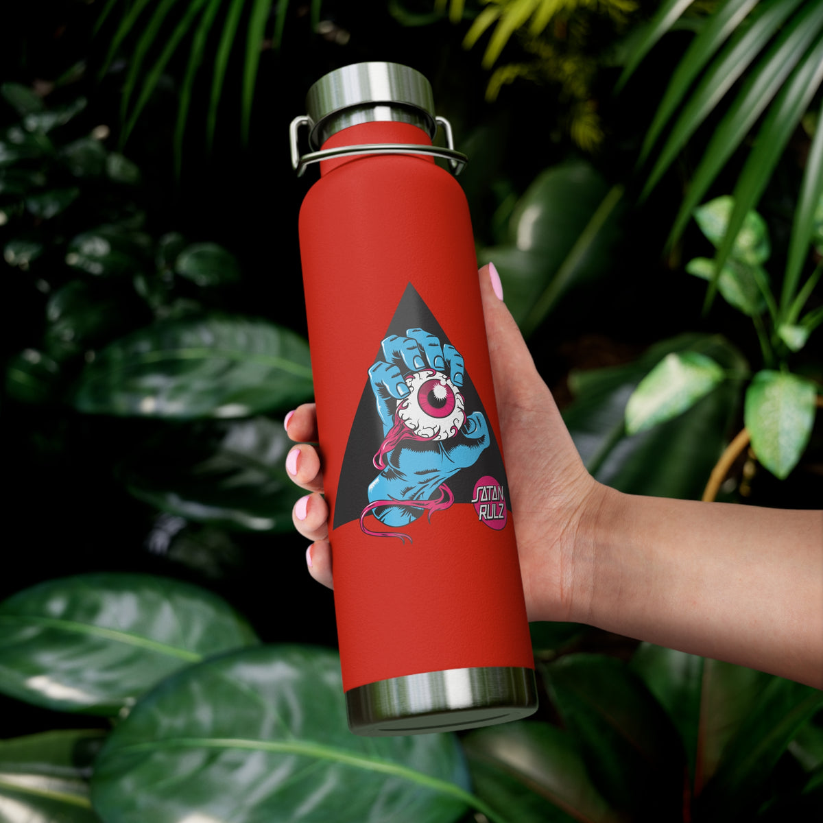 22oz Copper Insulated Water Bottle with Cartoon Design - CV61