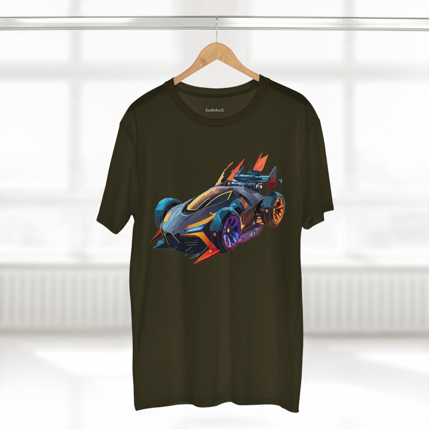Car Graphic Unisex 100 Cotton Staple Tee 14