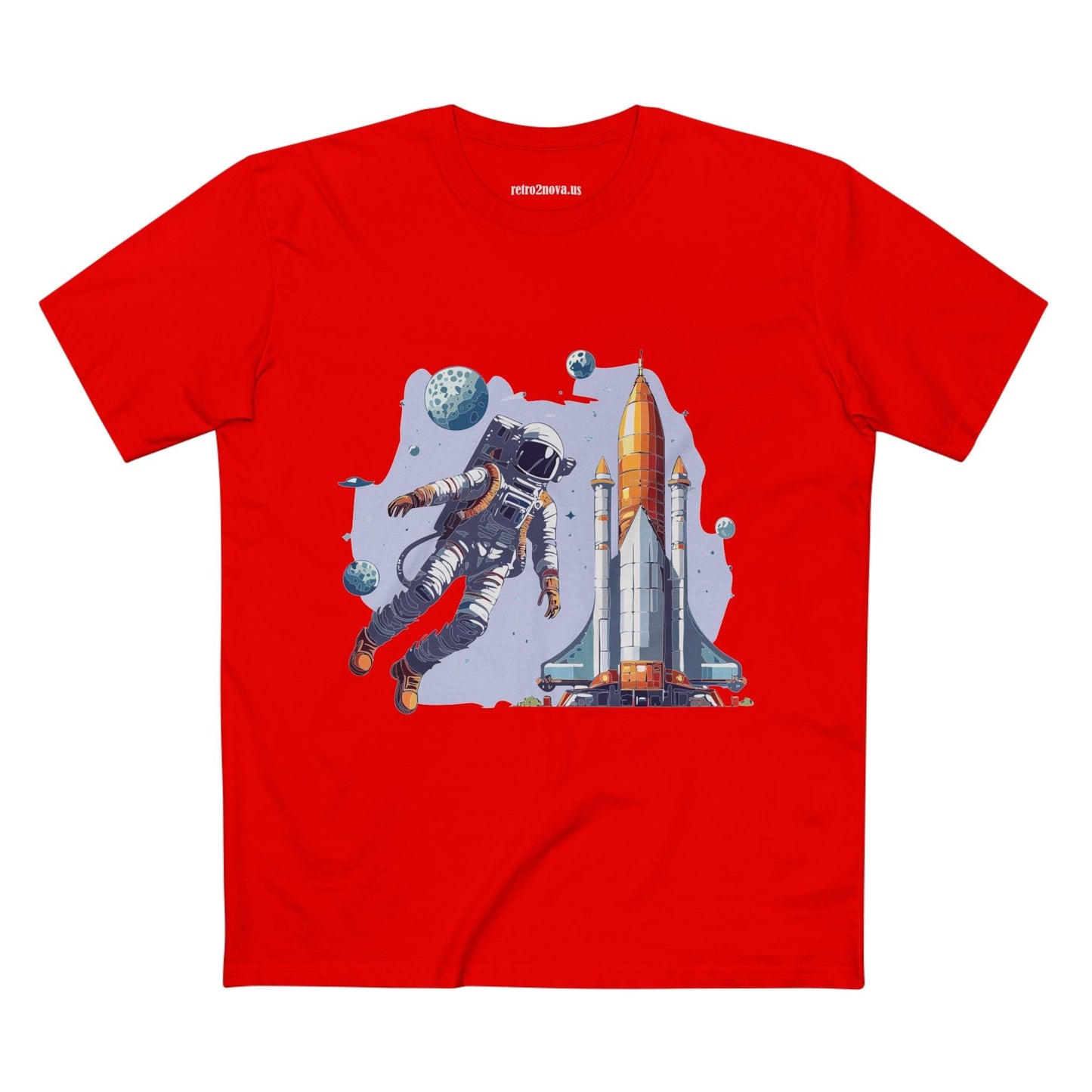 Cosmos Astronaut Shirt Unisex Premium Cotton Art Tee CS 15 Retro2Nova Exclusive Collection
