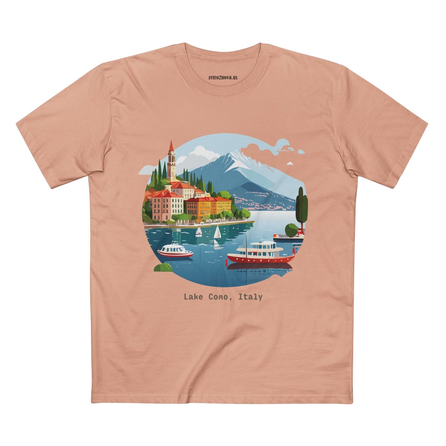 Italy Travel Shirt Unisex Premium Cotton Tee With Original Art Design From Retro2Nova TT73
