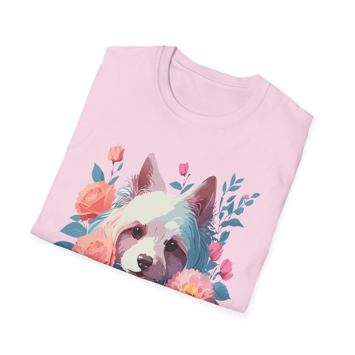 Dog Shirt Unisex Softstyle Cotton Tee Gildan 64000 With Animal Designs
