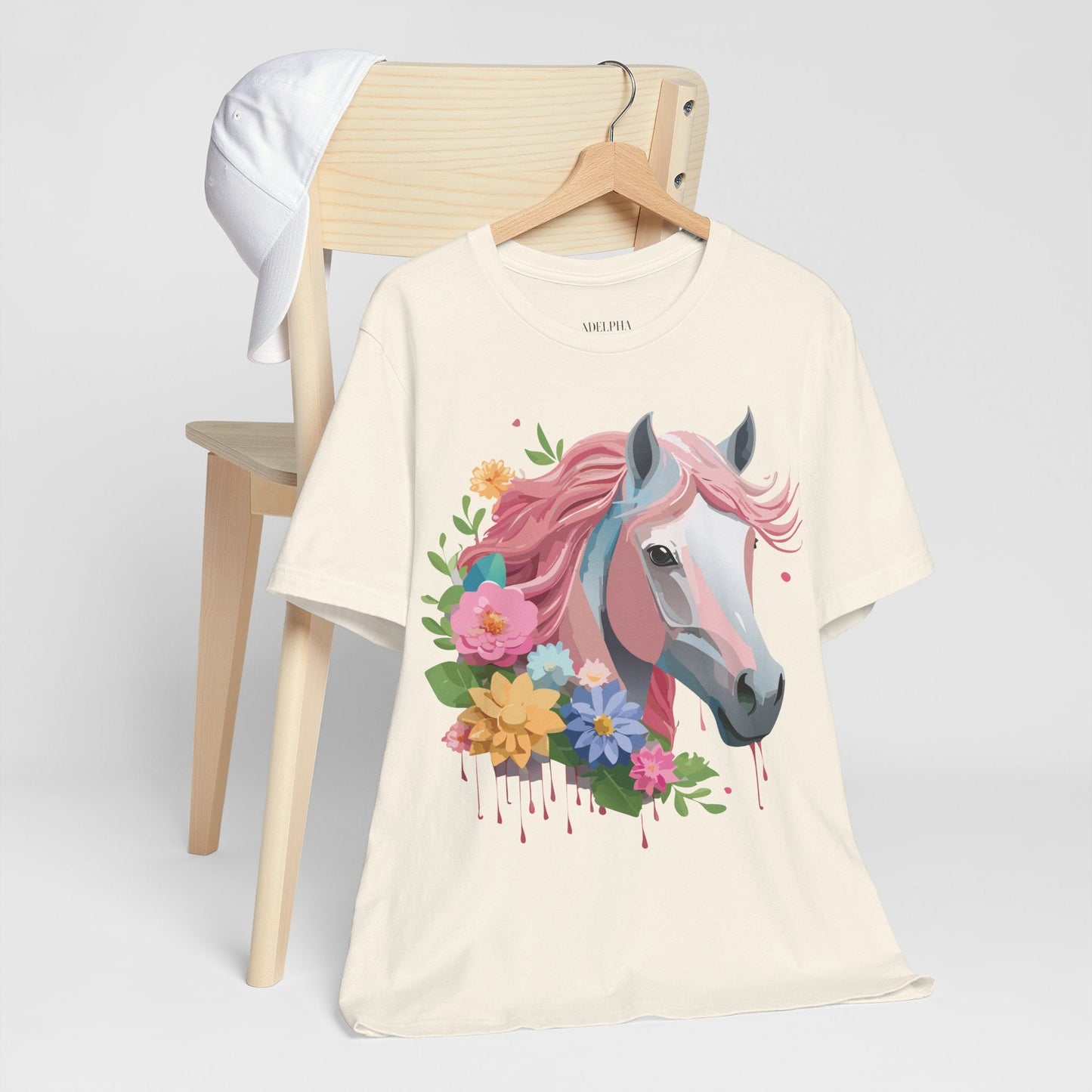 Horse Graphic Unisex 100 Cotton Vintage Animal Art T-Shirt 1