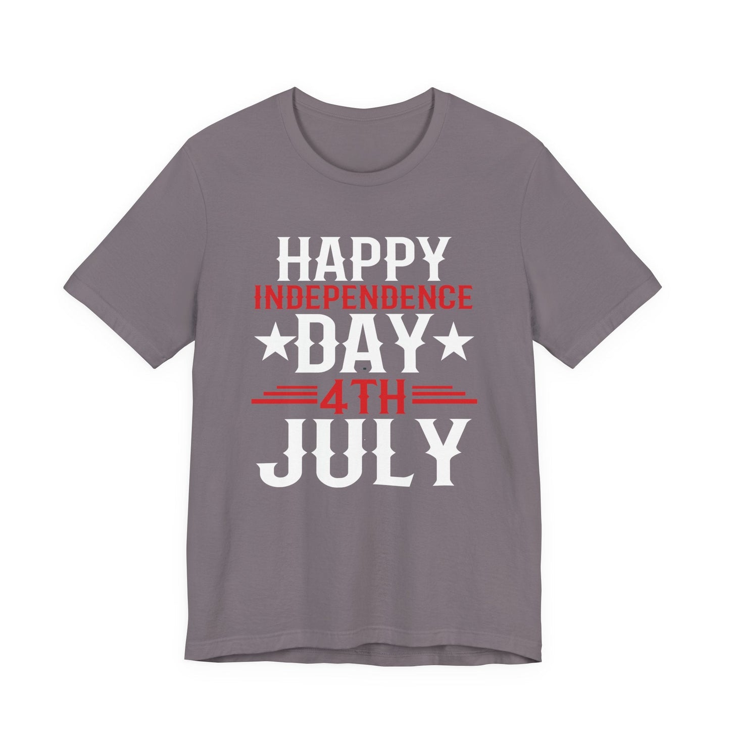 Happy Independence Day Graphic Unisex Cotton T-Shirt 016