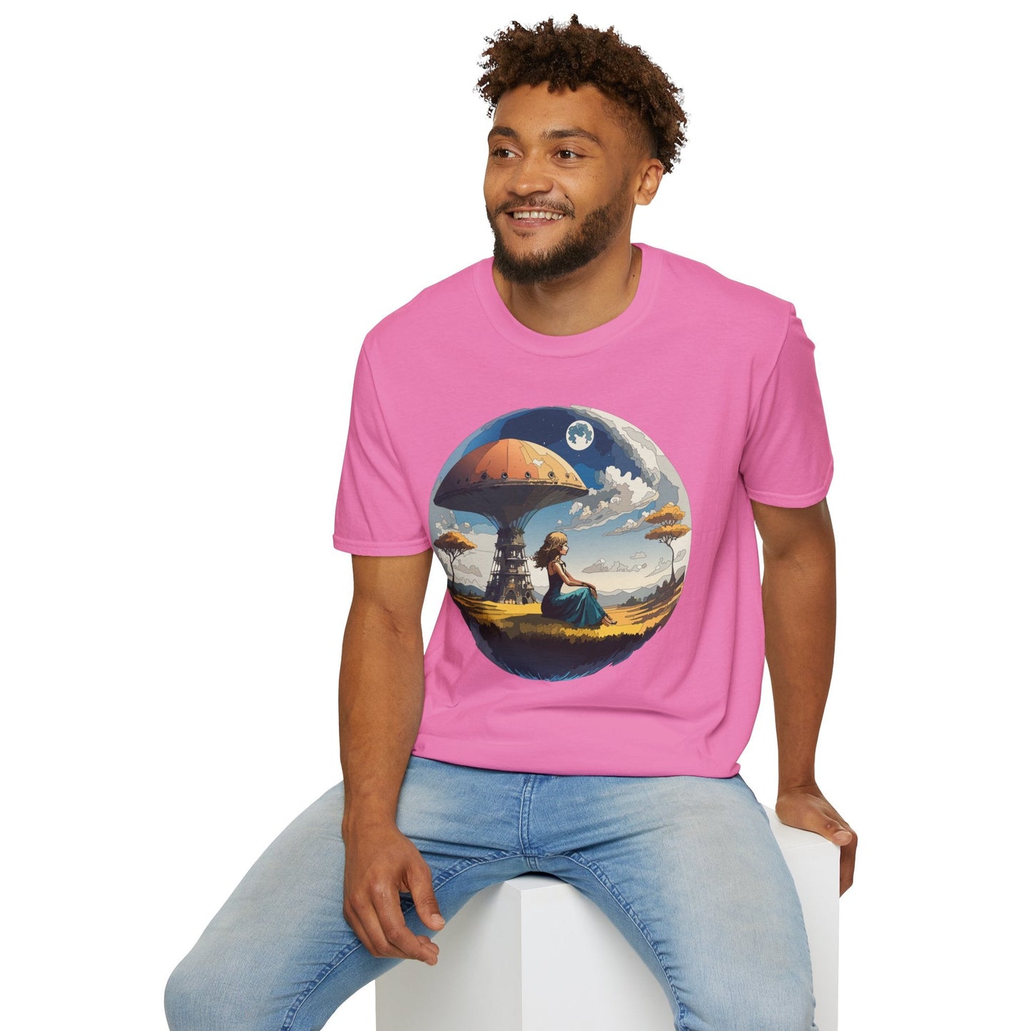Womens Graphic T Shirts Art Design Shirt Softstyle Short Sleeve Cotton Tee Premium Quality