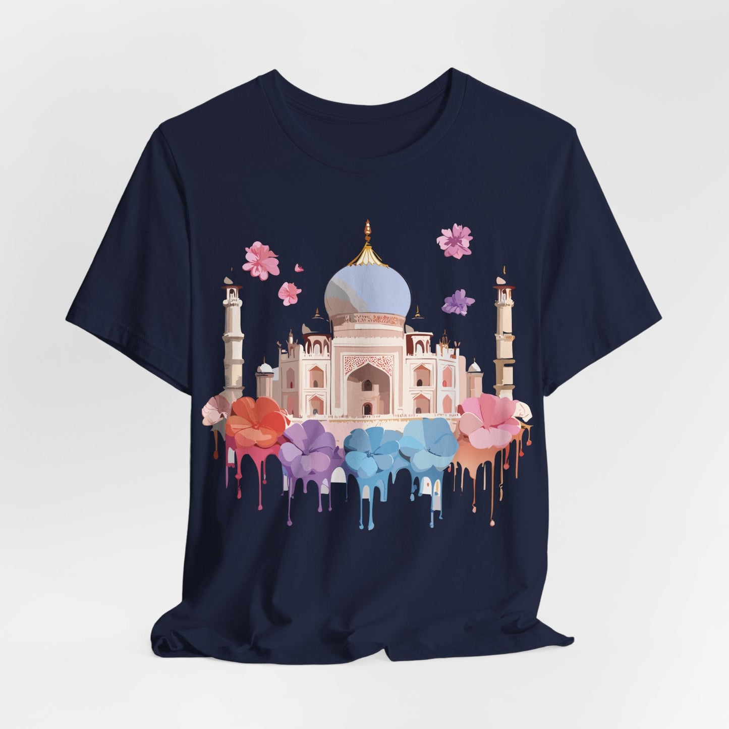 Taj Mahal Tourist Shirt Graphic Tee Unisex Vintage Inspired Adelpha Art Design Edition