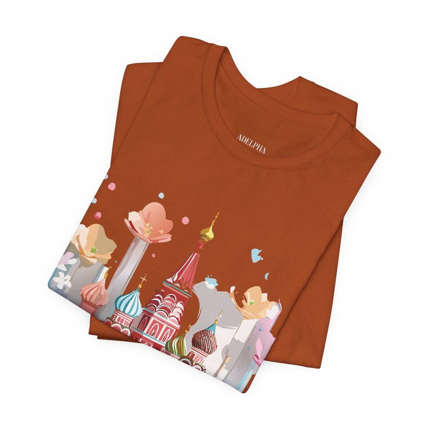 Adelpha Graphic Tee Unisex Jersey Short Sleeve Moscow City Tour Shirt Vintage Inspired Artwork