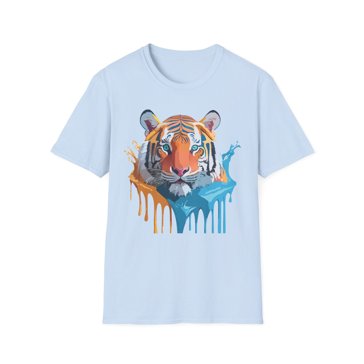 Colorful Drip Tiger Shirt | T-Shirt