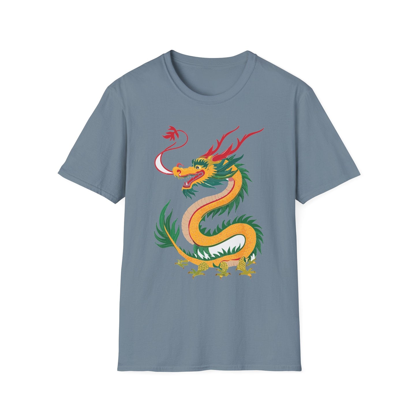 Dragon Graphic Unisex Cotton Softstyle Art Design Tee With Animals 7