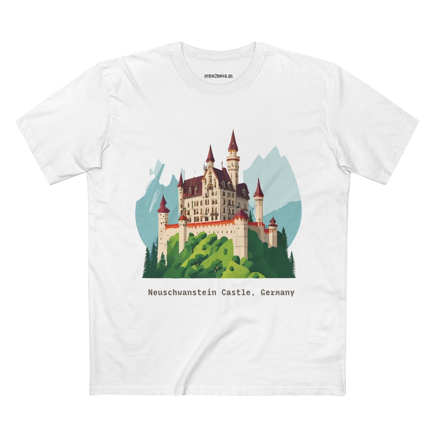 Germany Travel Shirt Unisex Premium Cotton Tee With Original Retro2Nova Art Design Daily Comfort