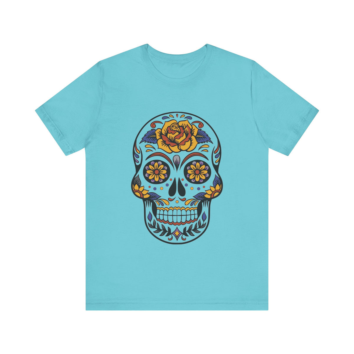 Camiseta unisex de algodón con calavera