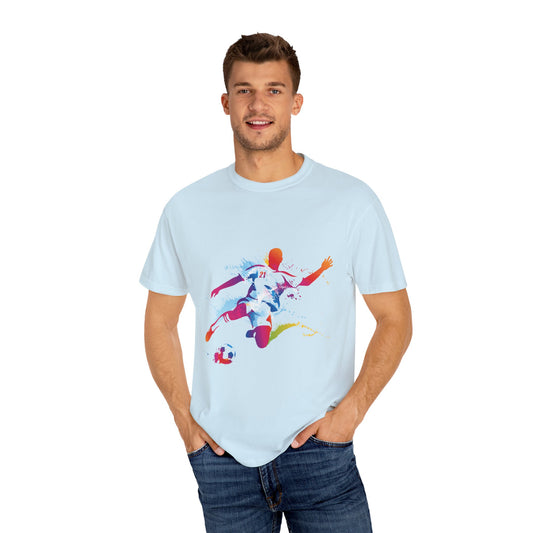 Unisex T-shirt with sports art design