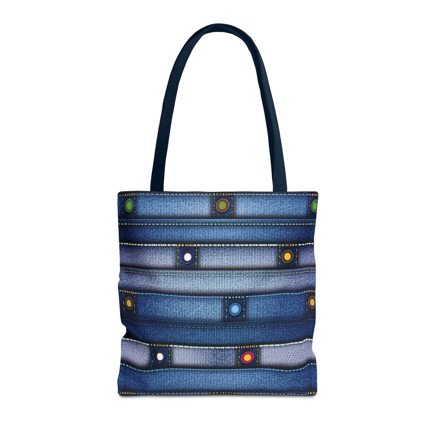 DENIM PRINT CANVAS BAG HIGH-QUALITY 100% SPUN POLYESTER 3 SIZES CANVAS BAG-144