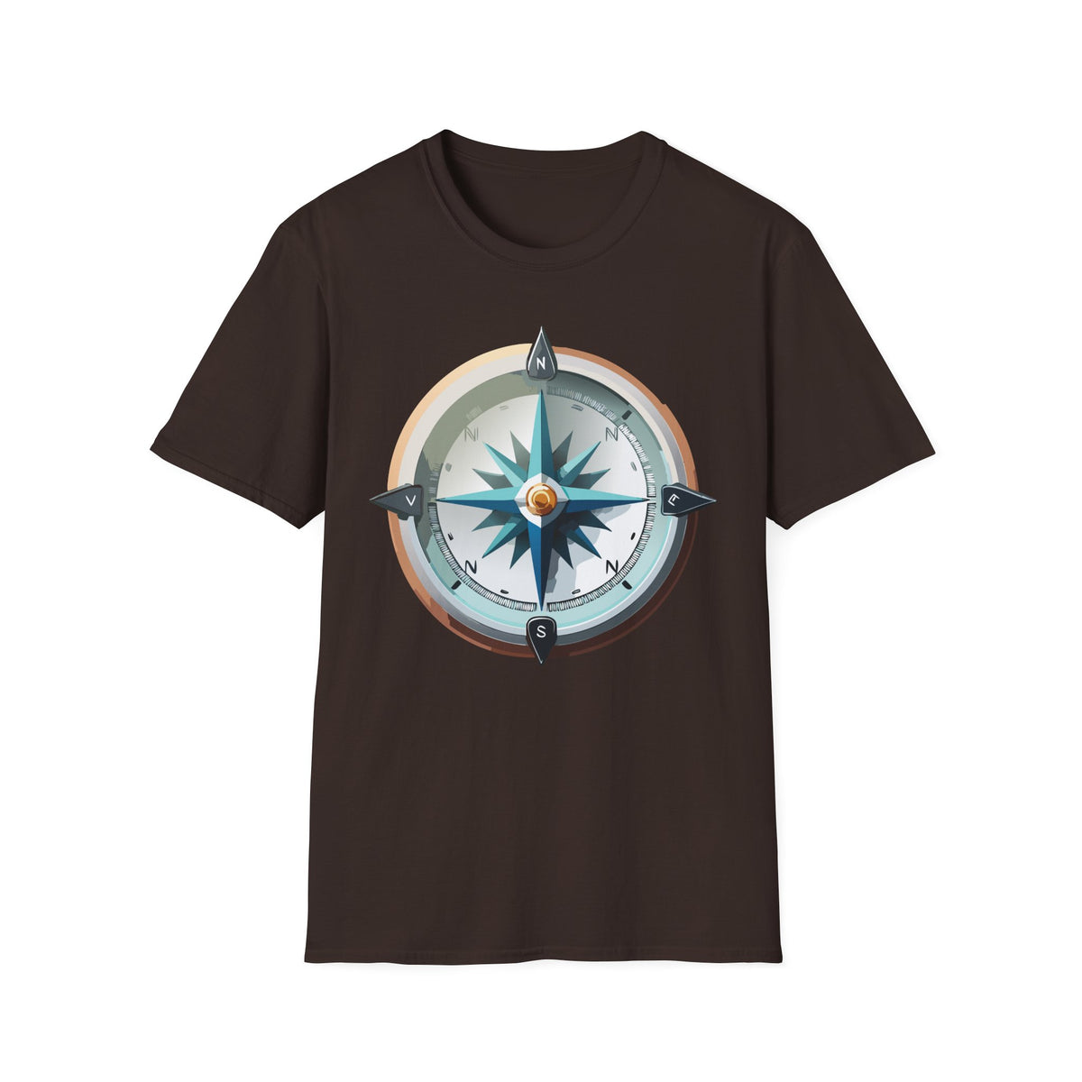 Vintage Compass Tee | Nautical Compass T-Shirt, Adventure Travel Graphic Design Unisex 100 Cotton Gildan T-Shirt