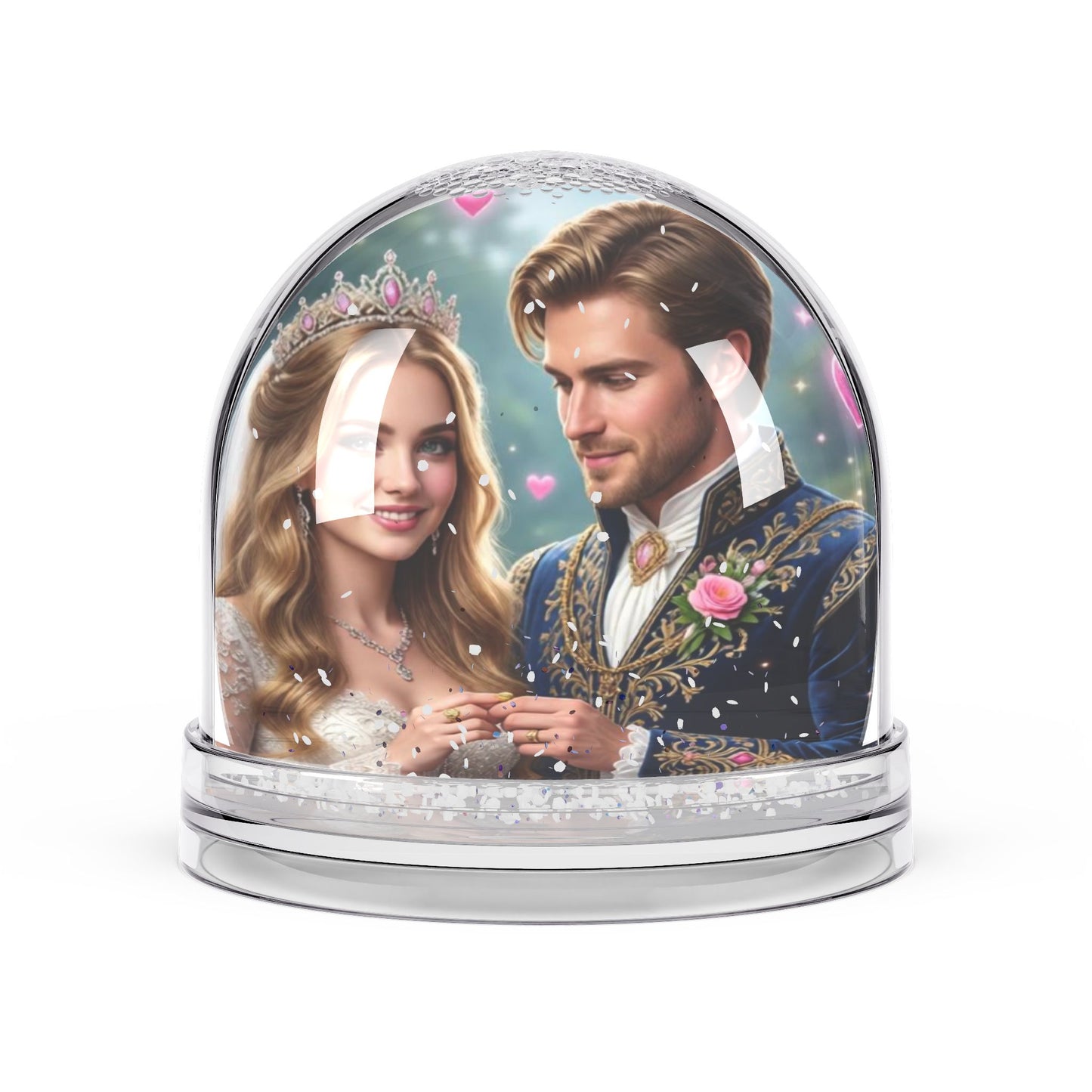 Romantic Prince and Princess Snow Globe | Couples Keepsake, Fairytale Scene