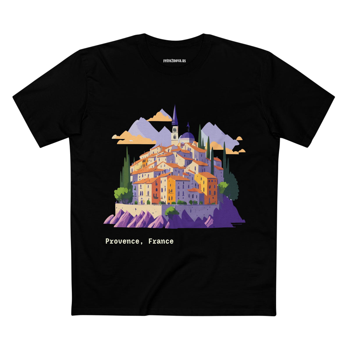 Provence France Village Illustration Tee | Travel Souvenir Shirt