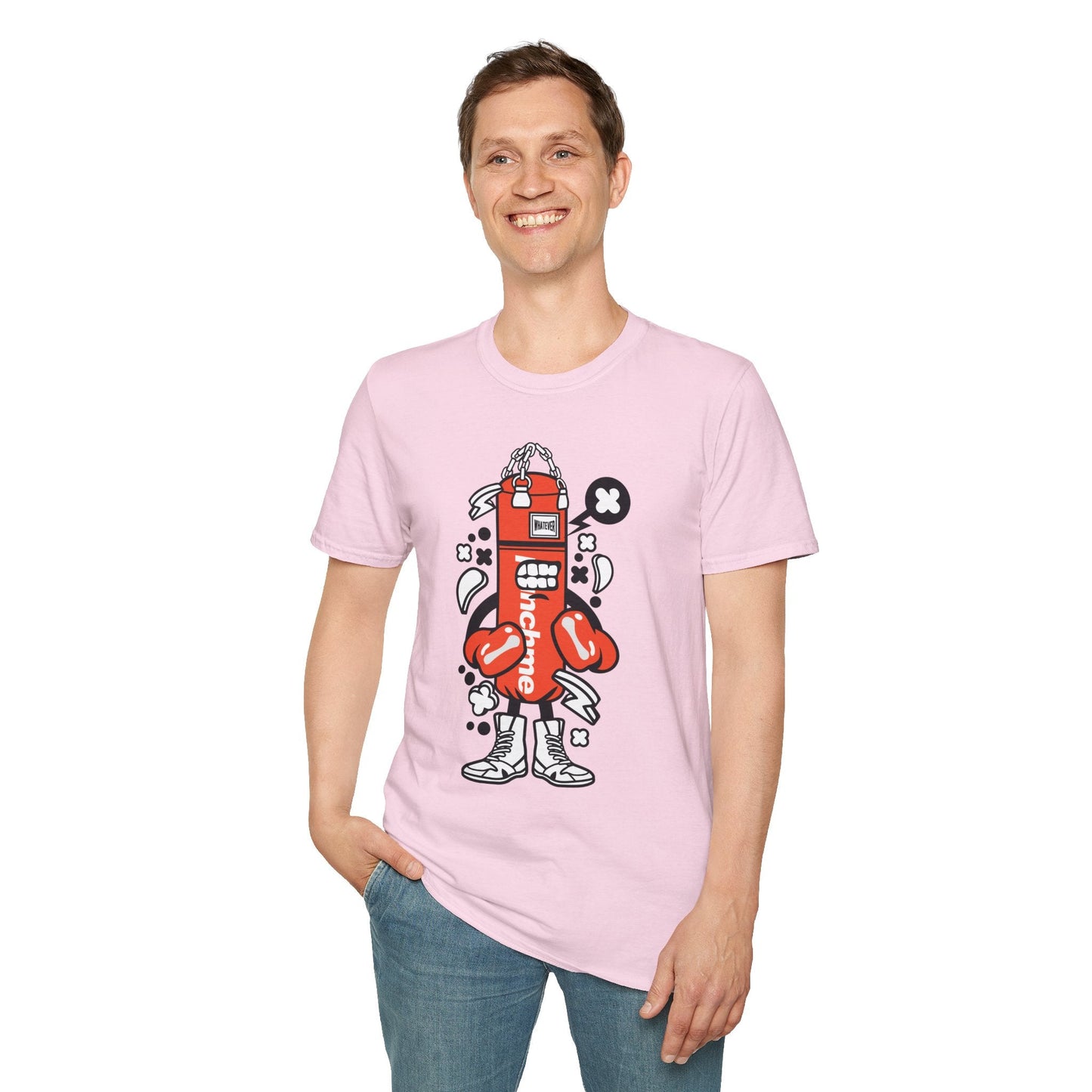Cartoon Tee Shirt Unisex Animation Graphic Tee Funny Tee Cotton Softstyle 64000 Gildan