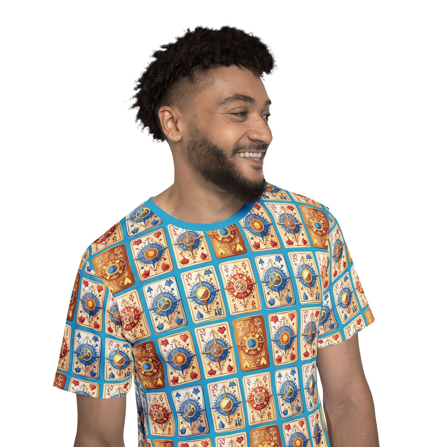 Unisex Poly T-Shirt with Abstract Graphic Design Print