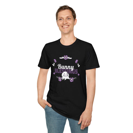 Easter Bunny T Shirt Unisex Gildan Softstyle 64000 Tee With Easter Signature Design