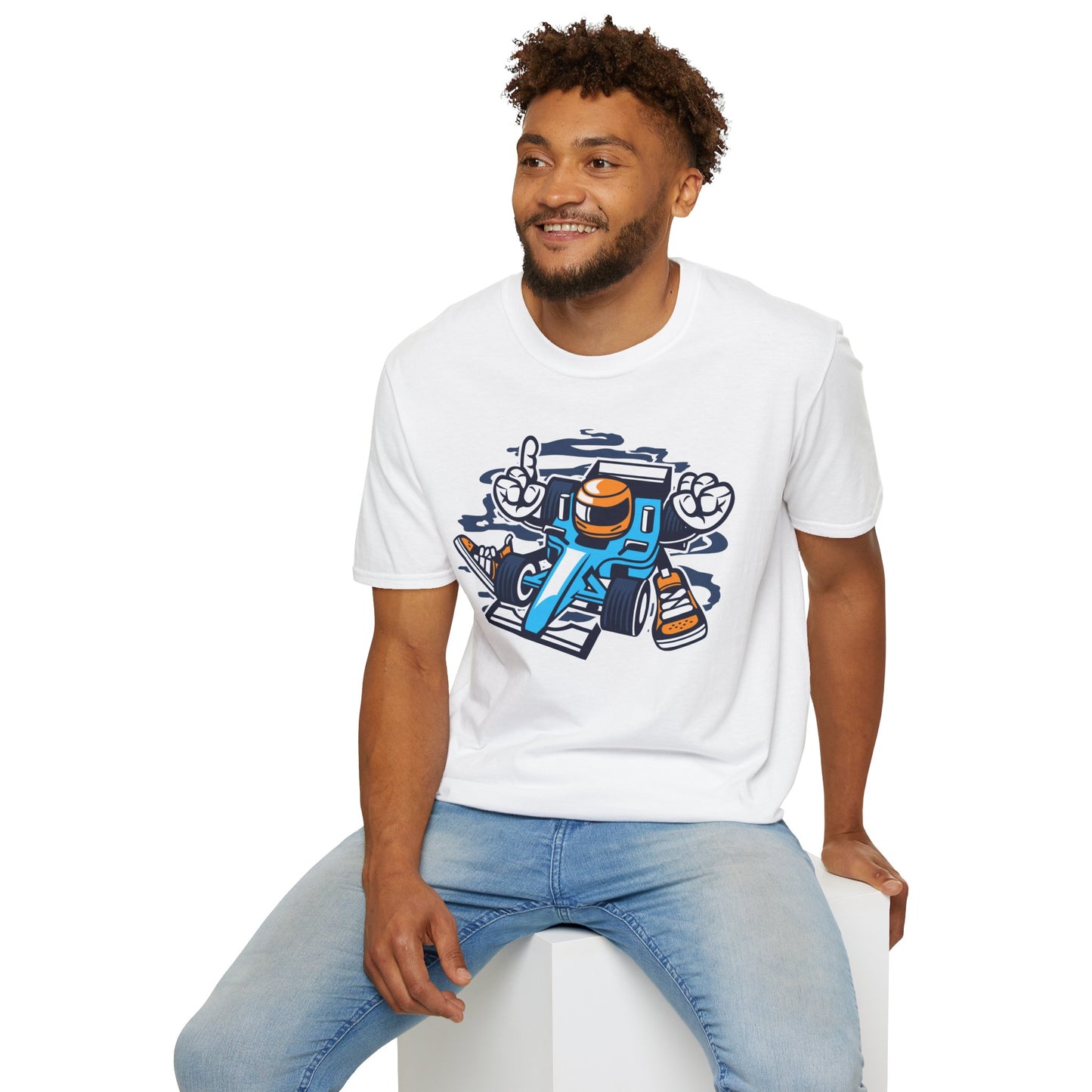 Unisex Cotton T-Shirt with Cartoon Graphic Design