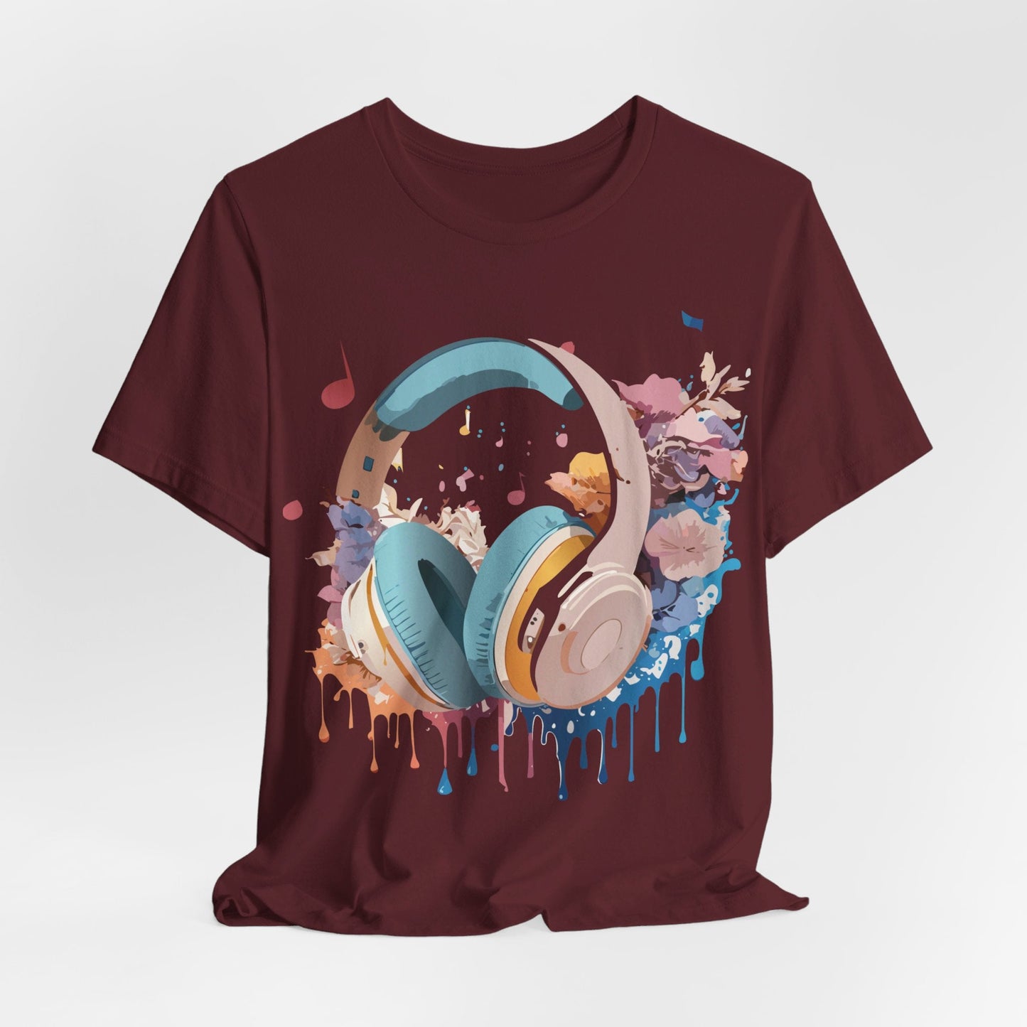 Music Graphic T Shirt Unisex Short Sleeve Tee Adelpha Vintage Inspired Art For Casual Everyday Wear