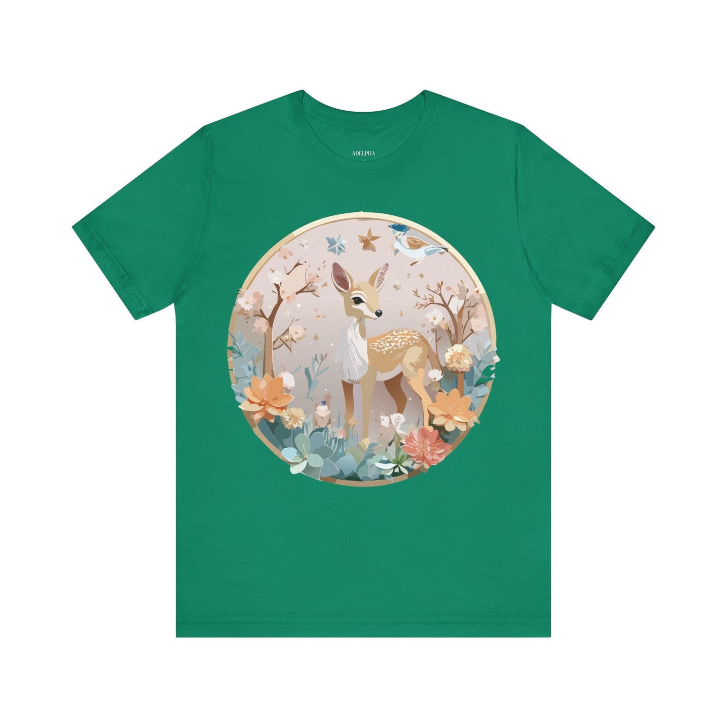 Adelpha Medallion Shirt Unisex Graphic Tee Vintage Inspired Art Design Short Sleeve T Shirt