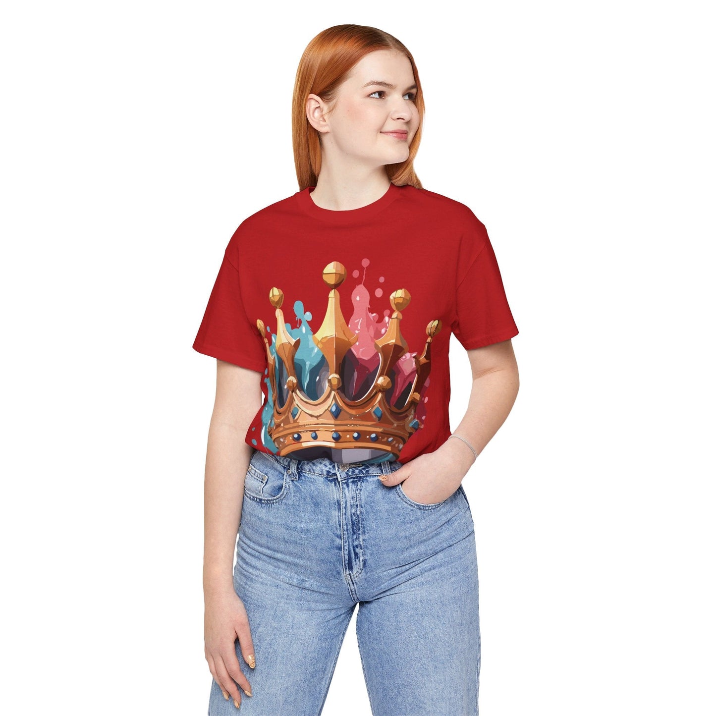 Adelpha Graphic Tee Crown Shirt Unisex Vintage Artwork Premium Casual Everyday Wear T Shirt