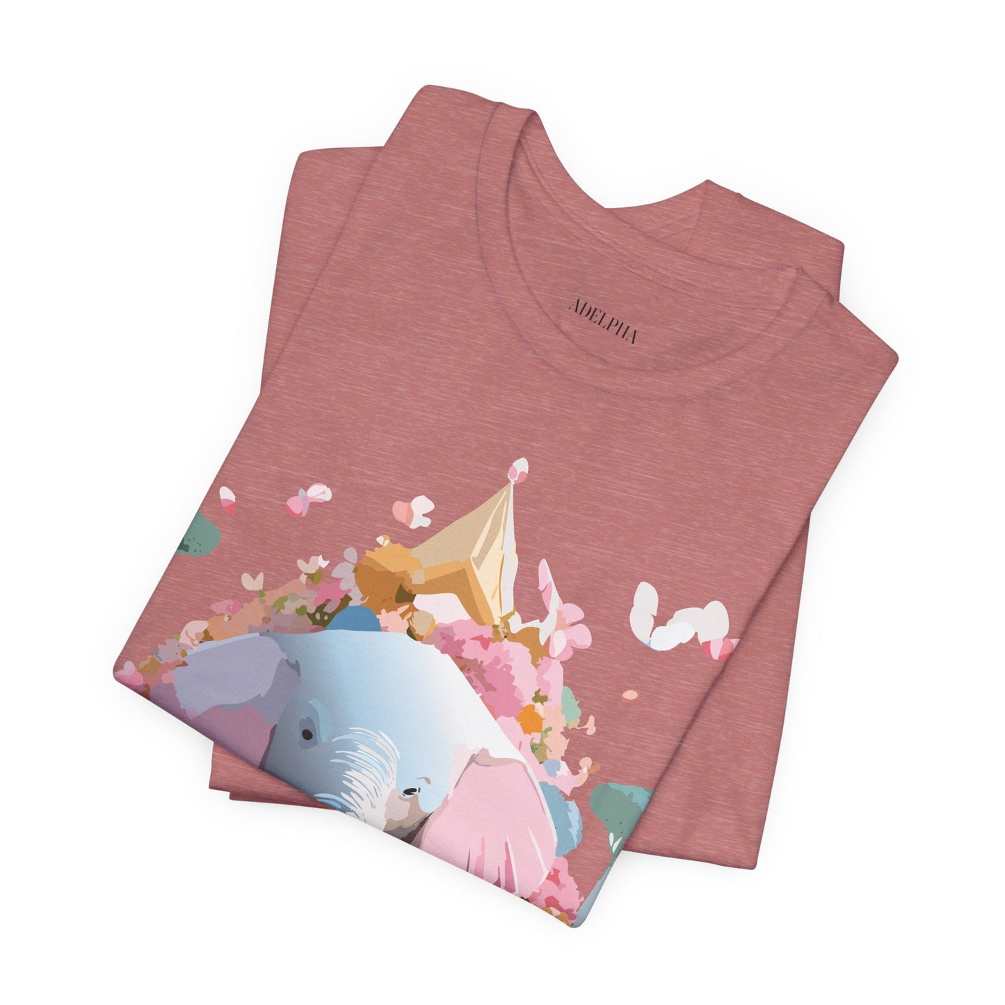 Elephant Graphic Tee Unisex Jersey Short Sleeve Adelpha Vintage Inspired Artwork