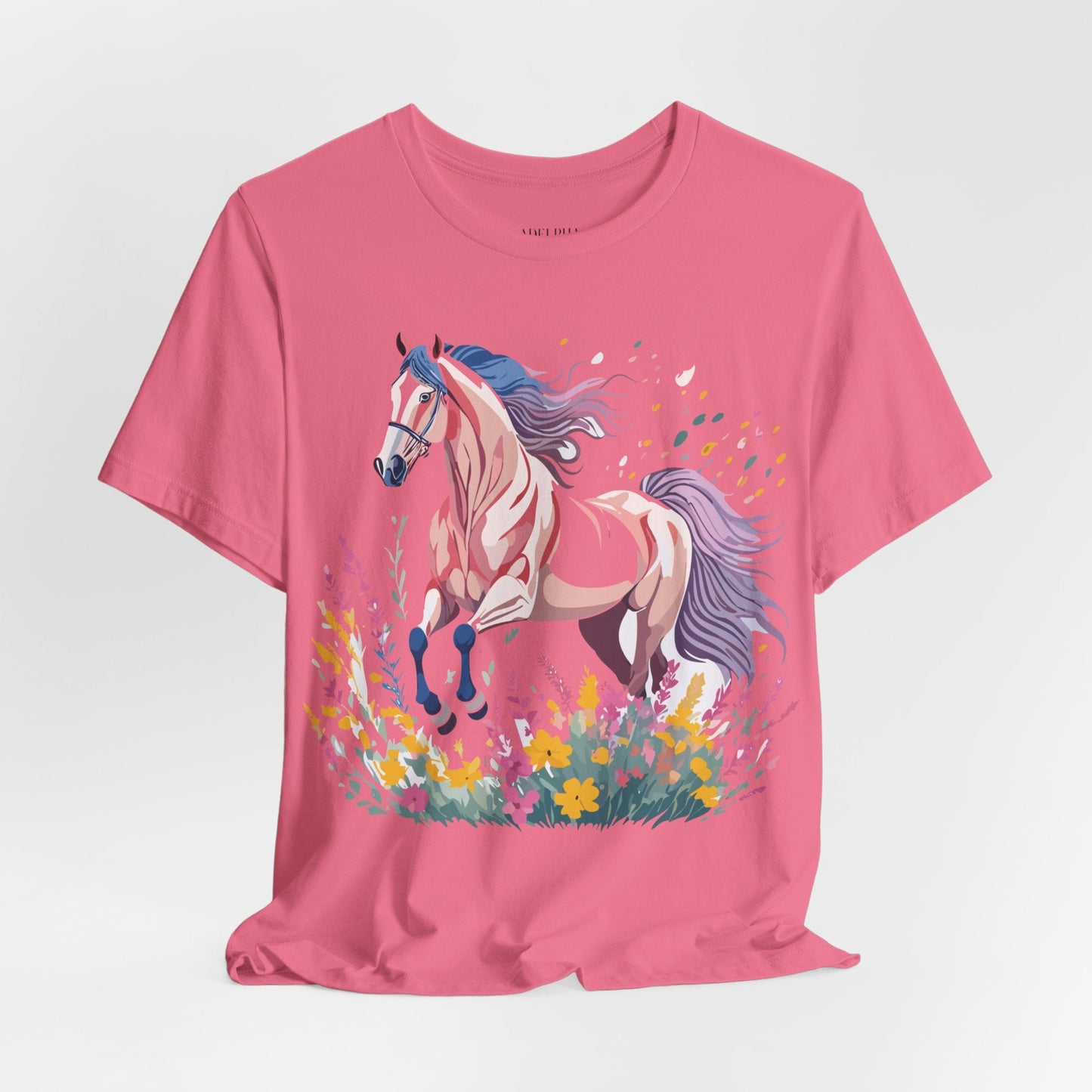 Horse Graphic Unisex 100 Cotton Vintage Animal Art T-Shirt 7
