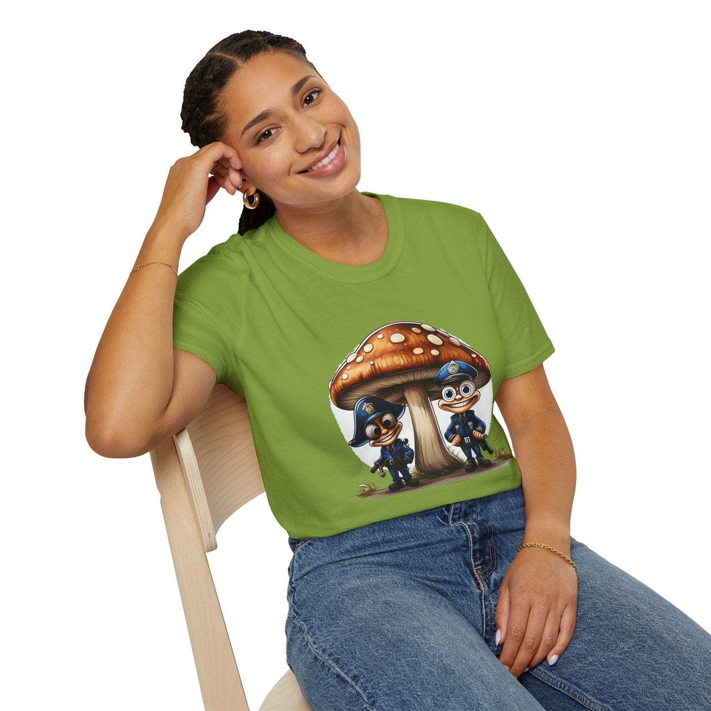 Mashroom Tee Shirt Unisex Funny Mashroom Design Shirt With Fungus Gildan Softstyle 64000