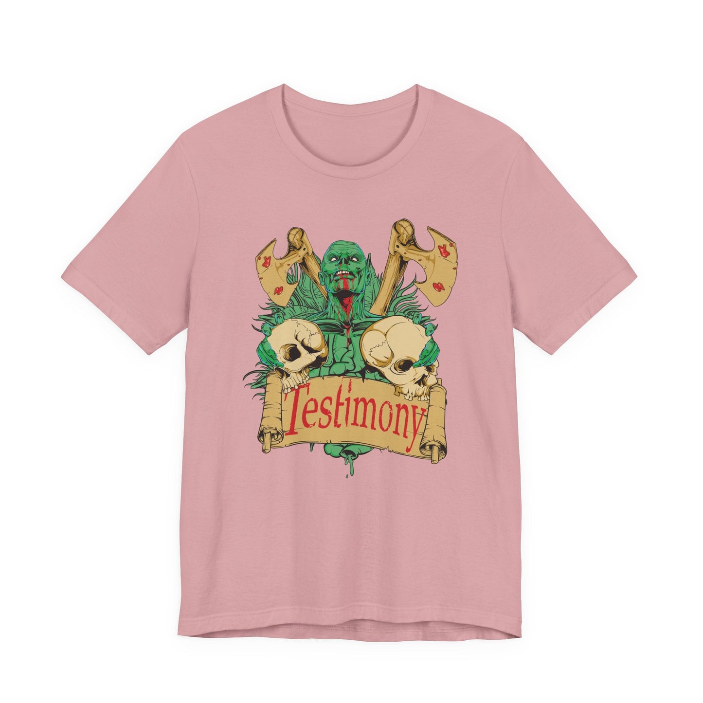 Cthulhu Skull Axes Testimony Tee Lovecraft Horror Mythos Shirt Art-42