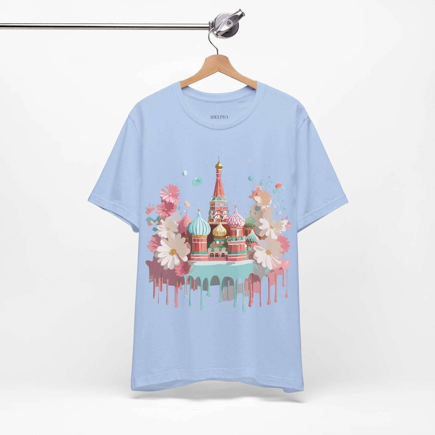 Unisex Graphic Tee With Vintage Moscow Artwork By Adelpha Premium Short Sleeve Shirt