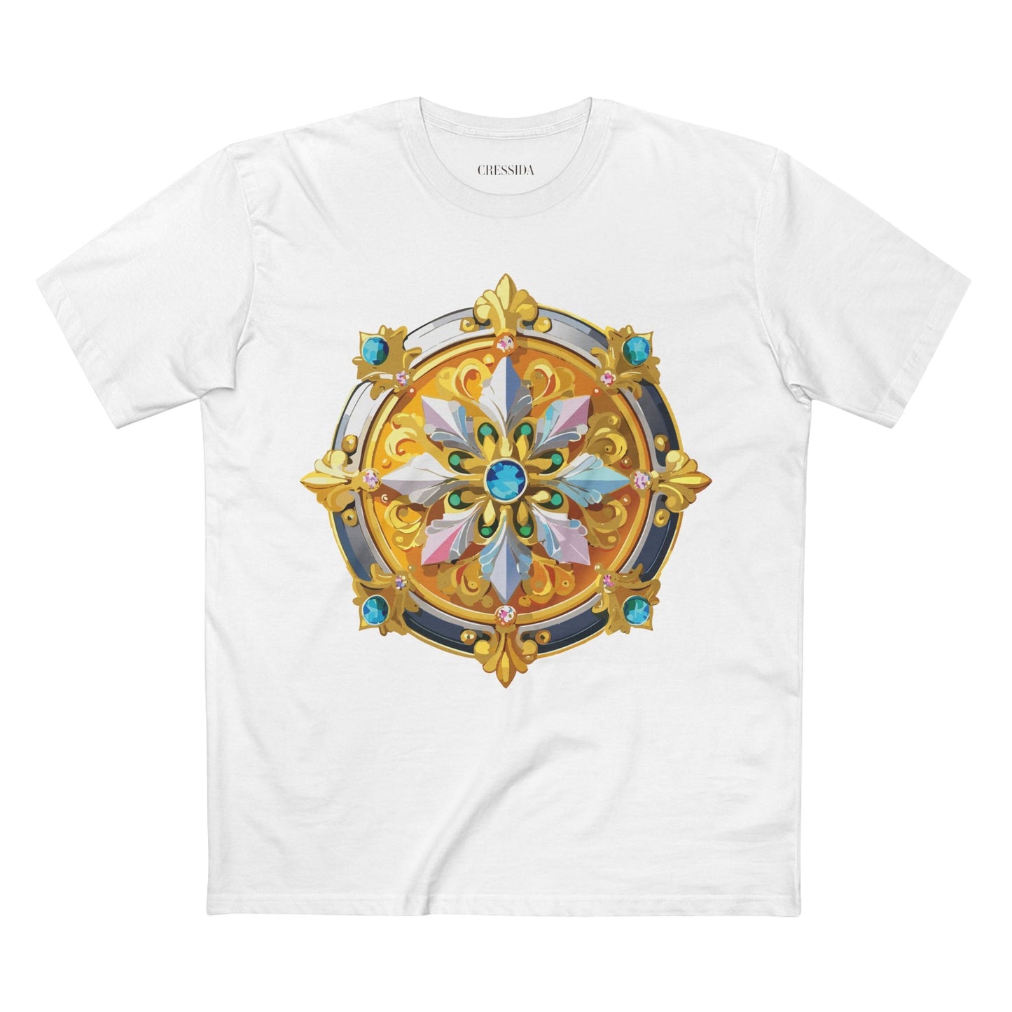 Medallion Graphic T-Shirt Unisex 100 Cotton With Gold Art Design Medal Tee 9