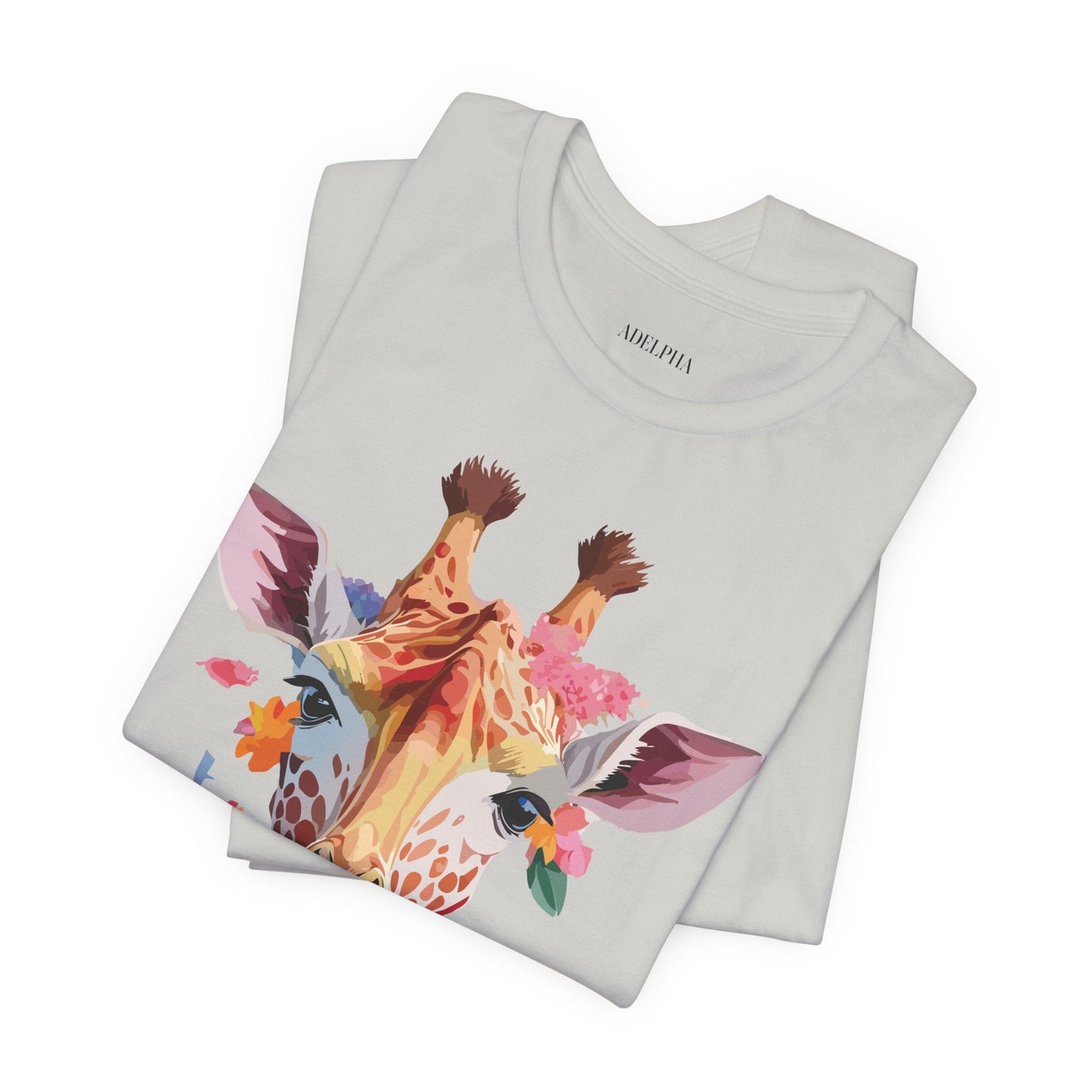 Giraffe Graphic Unisex 100 Cotton Vintage Animal Art T-Shirt 2