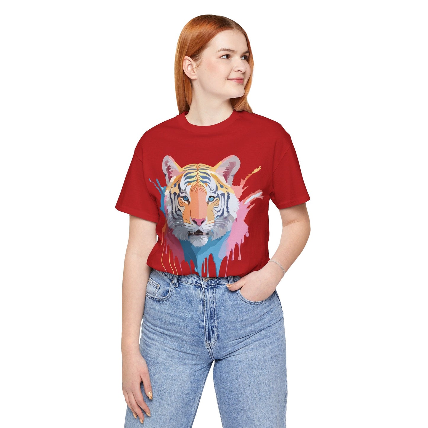 Tiger Graphic Tee By Adelpha Unisex Short Sleeve Vintage Inspired Art Shirt Premium Quality