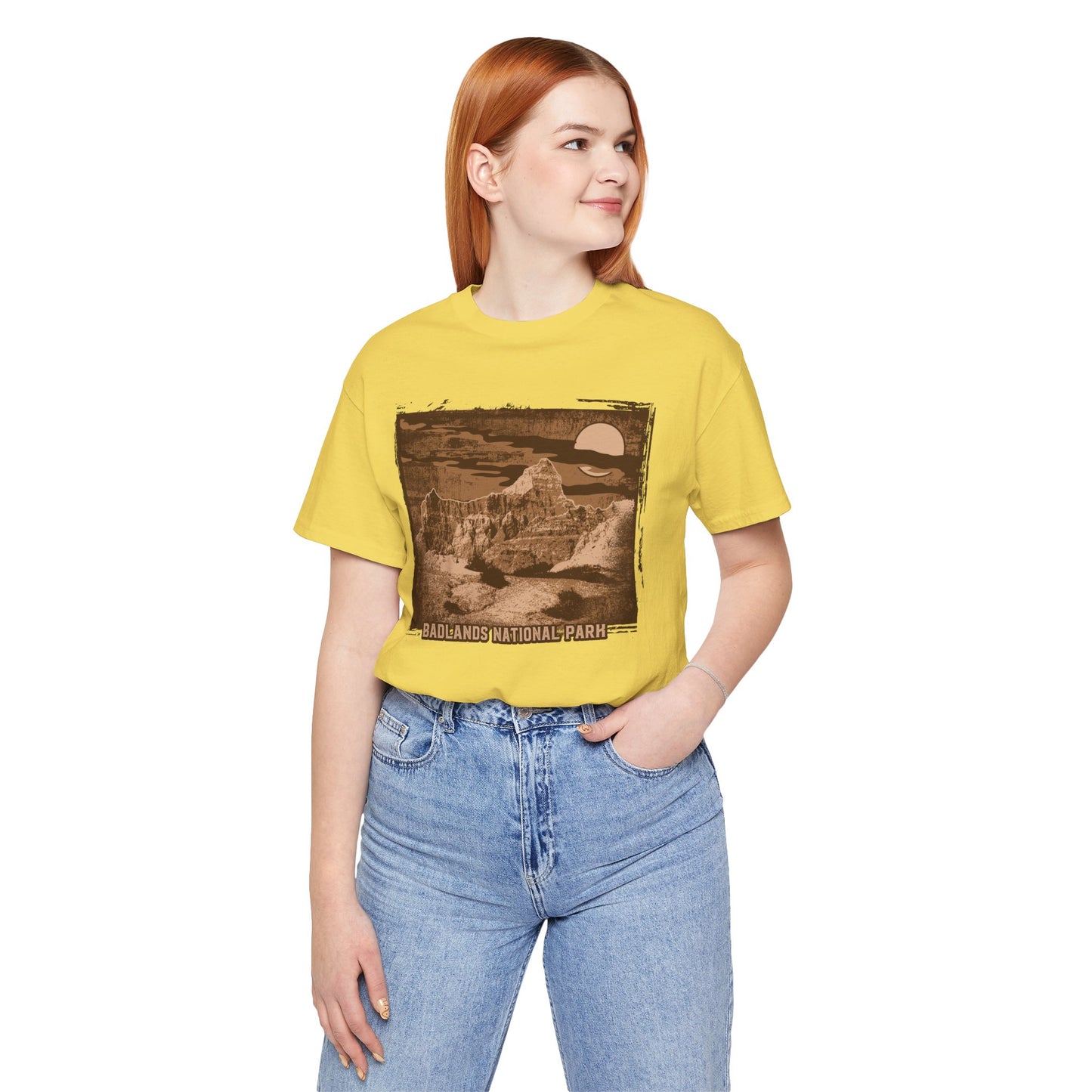 Badlands Retro Poster Graphic Design Tee, Badlands Shirt, Vintage Tees, Art Design T-Shirt, Graphic Tee, Retro Art Shirts