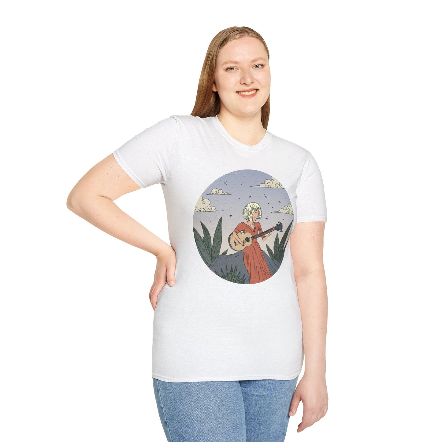 Womens Graphic T Shirts Art Design Tee Unisex Softstyle Gildan 64000 100 Percent Cotton