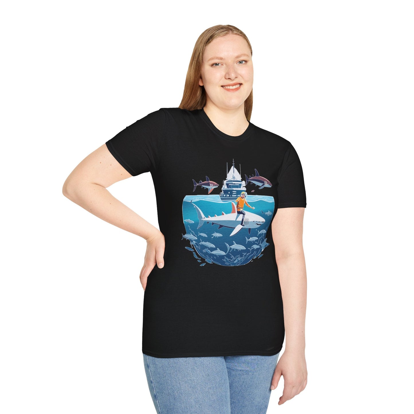 Ocean Graphic Unisex Softstyle Cotton Tee 3