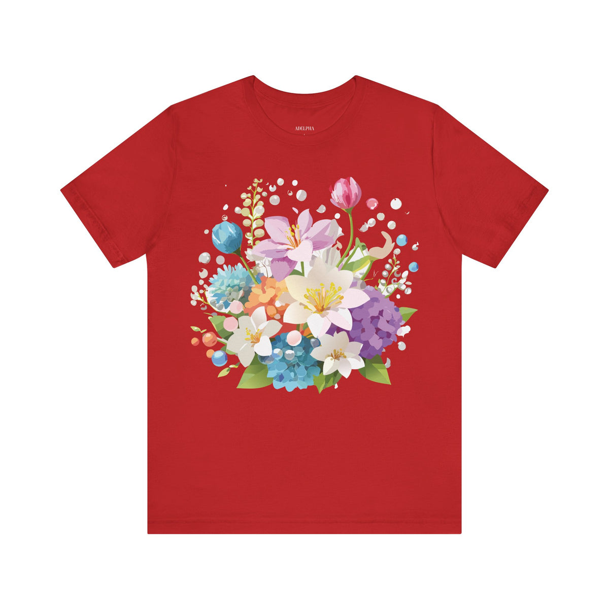 Floral Graphic Tee Shirt - Bella+Canvas Unisex 100 Cotton 3
