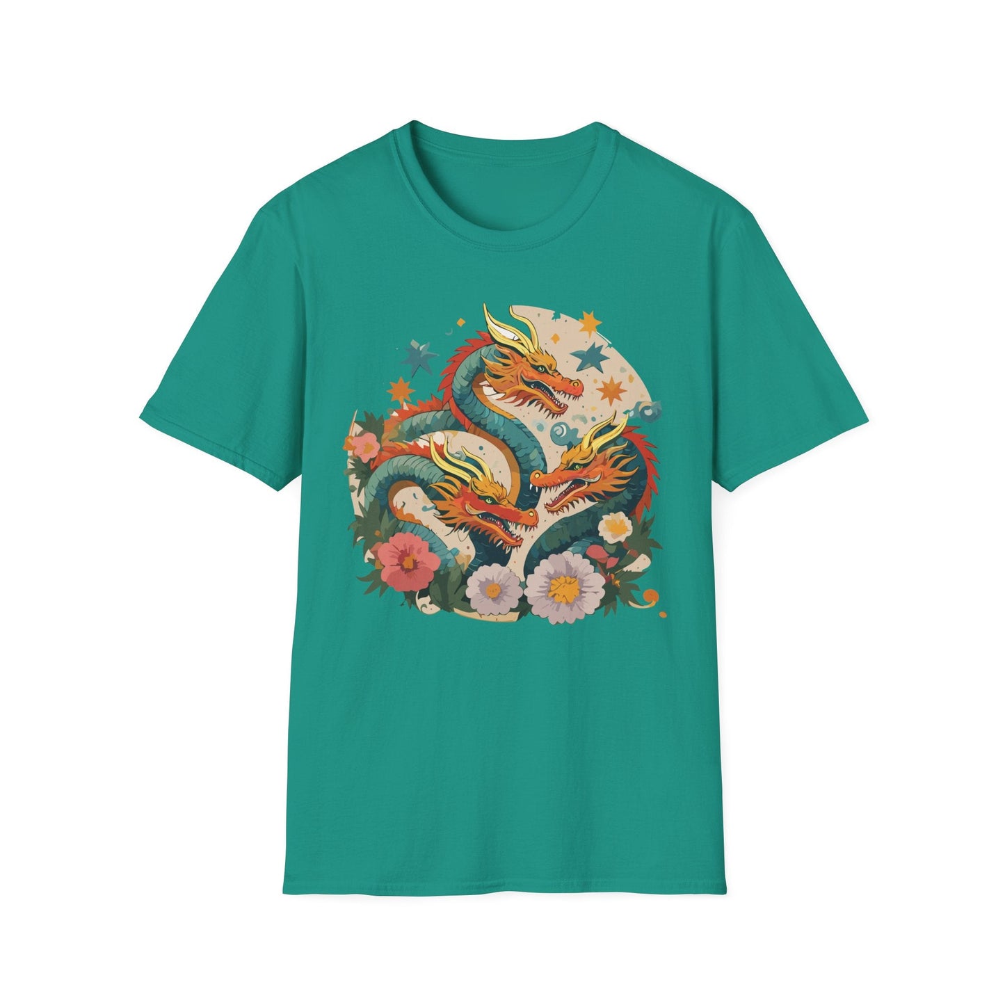 Dragon Graphic Unisex 100 Cotton Tee with Animal Artwork Design 10
