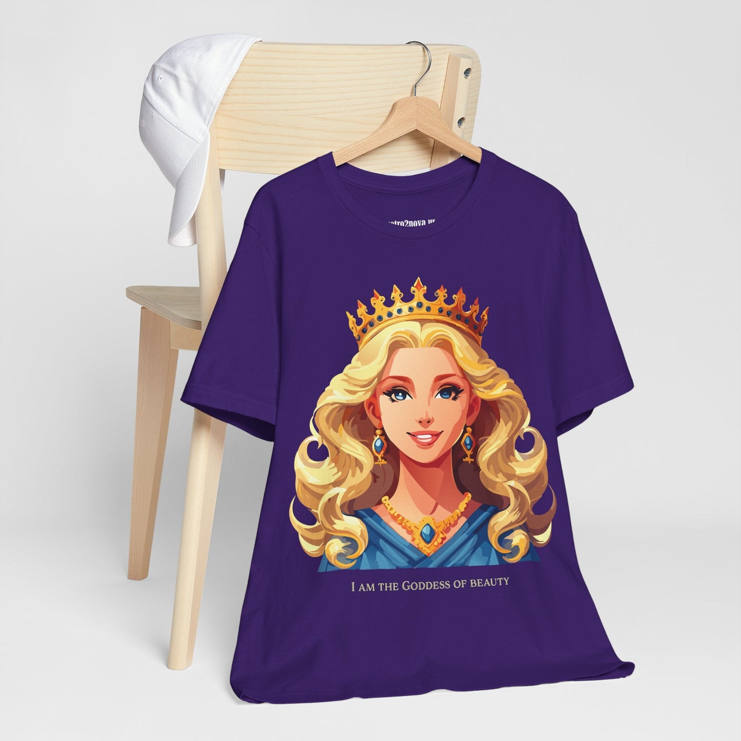 Goddess Shirt Graphic Tee Unisex Cotton Short Sleeve With Original Retro2Nova Art